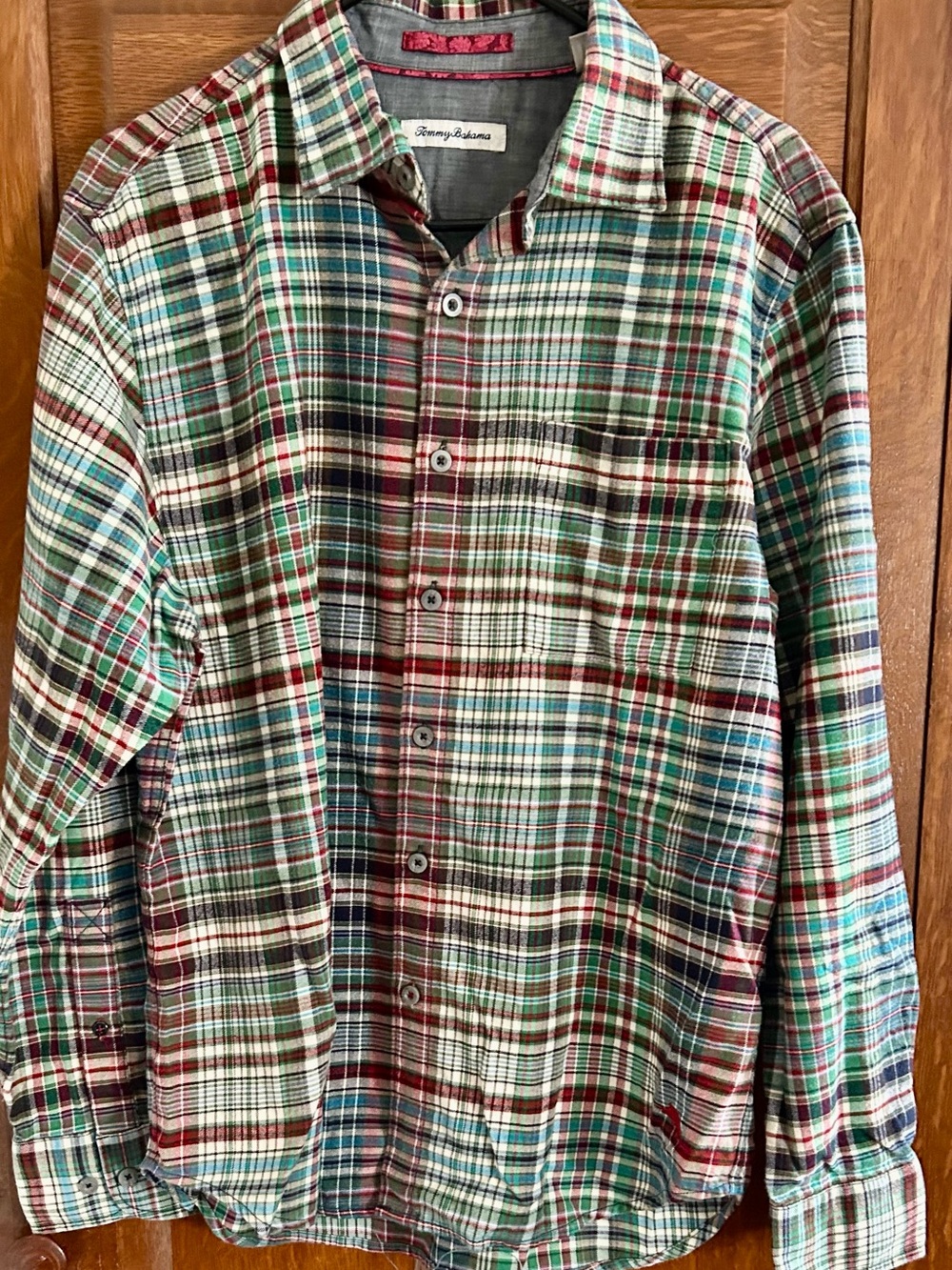Tommy Bahama Multi-Color Plaid Button-Down Shirt